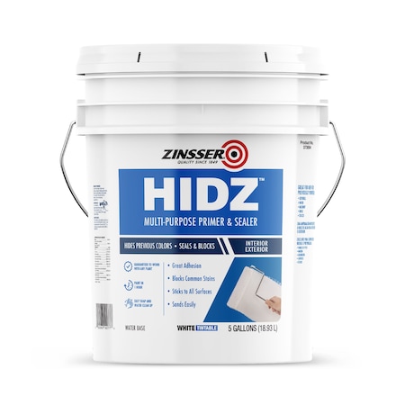 Zinsser HIDZ Multi-Purpose Primer and Sealer, White, 5 Gal MPN:373694