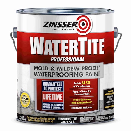 Interior/Exterior Paint, Eggshell, Oil Base, Bright White, 1 gal MPN:5001