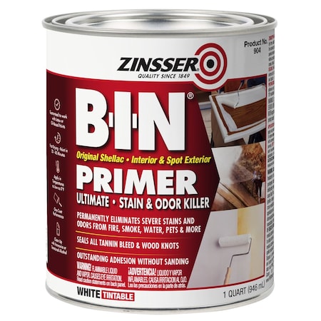 Shellac Based Primer, White, 1 qt MPN:904