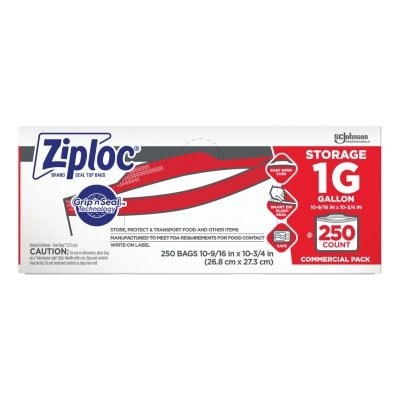 Ziploc Gallon Size Storage Bags 250CT MPN:682257