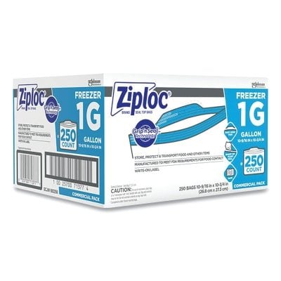 Ziplock Freezer Bags 1GALLON 250CT MPN:682258