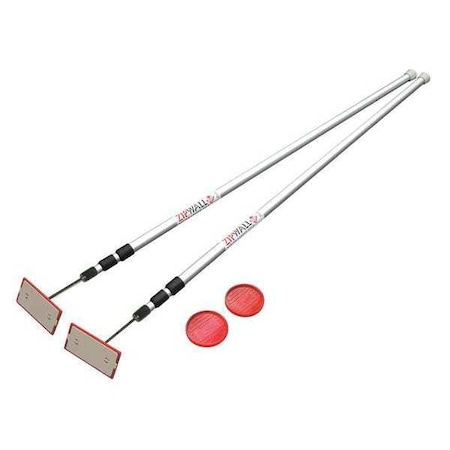Dust Barrier System, H to 12Ft, 12Ft Poles MPN:SLP2