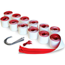 ZipWall® Heavy-Duty Zipper Fabric/Plastic Red - HDAZ12 HDAZ12 - Pkg Qty 8
