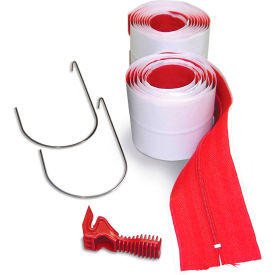 ZipWall® Heavy-Duty Zipper Fabric/Plastic Red - HDAZ2 HDAZ2 - Pkg Qty 12