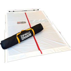 ZipWall® Magnetic Dust Barrier Door Kit High-Tech Fabric/Metal White - MDK MDK - Pkg Qty 2