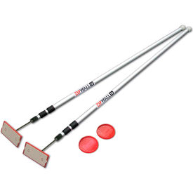 ZipWall® Spring Loaded Dust Barrier Secure Poles Stainless Steel Silver - SLP2 SLP2 - Pkg Qty 6