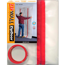 ZipWall® Commercial Door Kit Plastic Clear - ZDC ZDC - Pkg Qty 6