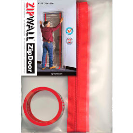 ZipWall® Standard Door Kit Plastic Clear - ZDS ZDS - Pkg Qty 6