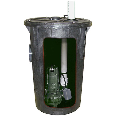 Sewage Package System, 2/5 hp, 115V AC MPN:912-0005