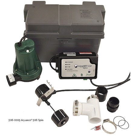 Battery Backup Sump Pump, 8 ft, 12V DC MPN:508-0005