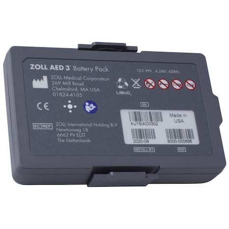 AED 3 Battery Pack Lithium MPN:8000-000696