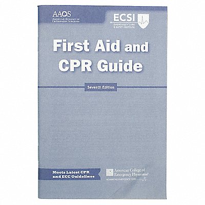 First Aid/CPR Guide Instructional Type MPN:8911-000420-01