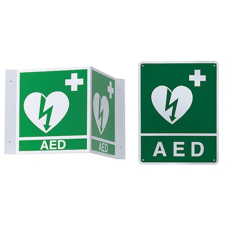 AED Wall Sign Kit, 8-1/2