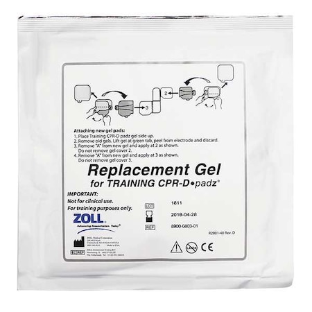 AED Plus Training Adhesive Gel Pads MPN:8900-0803-01