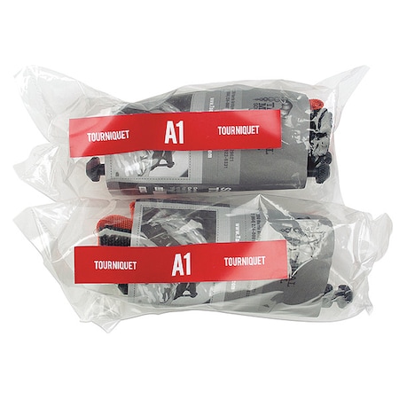 Tourniquet, Nylon, Plastic, 3 1/2 in L, 7 3/4 in W, Orange MPN:8911-000100-01