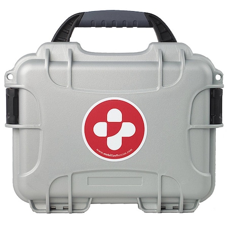 Medical Supply Case, Plastic, 10 13/64 in L, 7 29/32 in W, Gray MPN:8911-000490-01