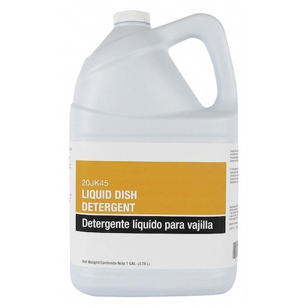 Dishwashing Detergent, Liquid, 1 gal., PK4 MPN:20JK45