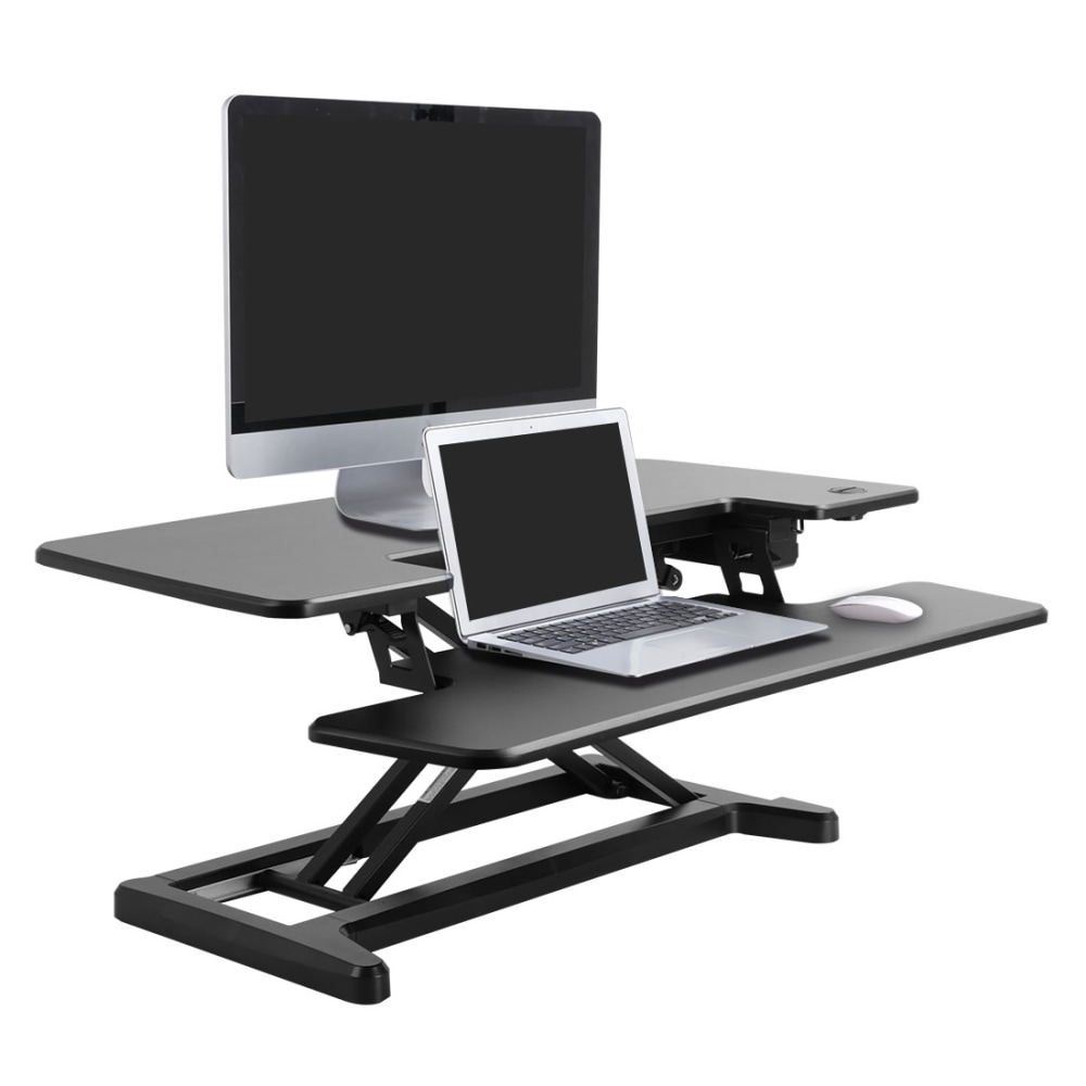 Flexispot EM7MB Electric Sit-Stand Desk Riser, 35-13/16in x 24in, Black MPN:EM7MB