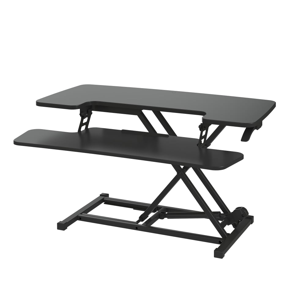 FlexiSpot M27 Series Desk Riser, 4-3/4-19-3/4inH x 34-5/8inW x 16-5/16inD, Black MPN:M27MB