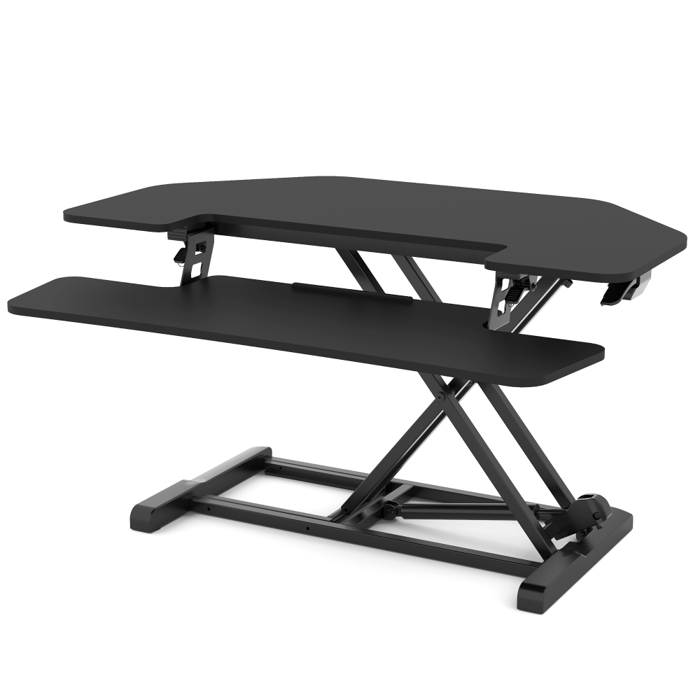 FlexiSpot M7-E Series Desk Riser, Corner, 36inW, Black MPN:M7-E-36C