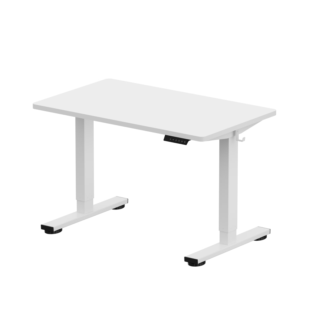 FlexiSpot E2 Electric 42inW Adjustable Height Standing Desk, White MPN:E2W/R4224W