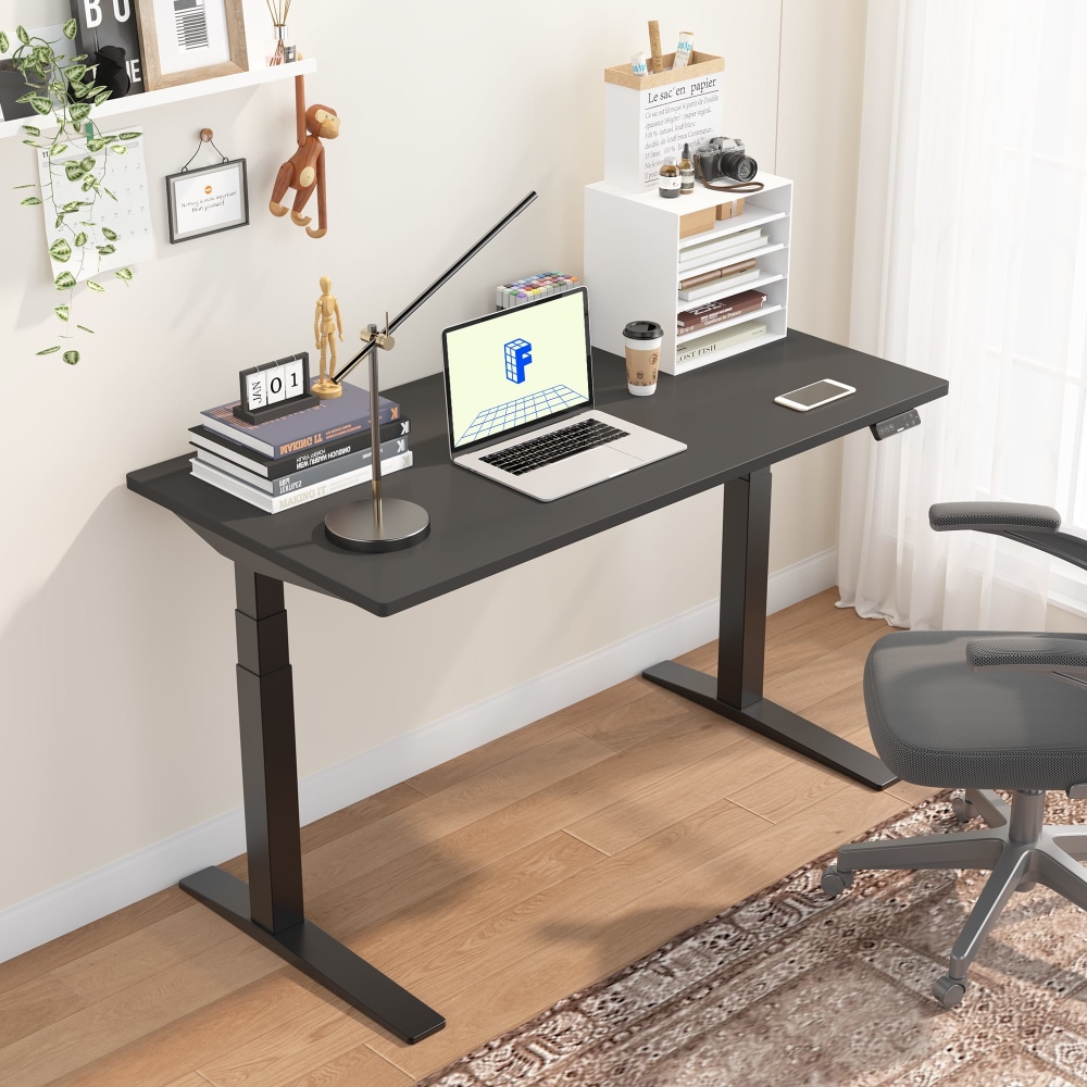 FlexiSpot E7 Pro Electric 55inW Adjustable Height Standing Desk, Black MPN:E7BPRO5528-B