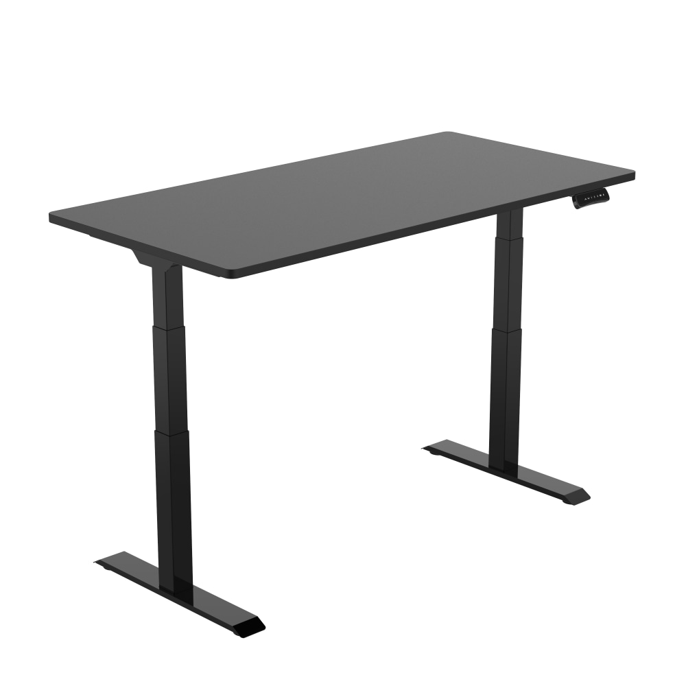 FlexiSpot E7 55inW Height-Adjustable Standing Desk, Black MPN:E7BR5528B