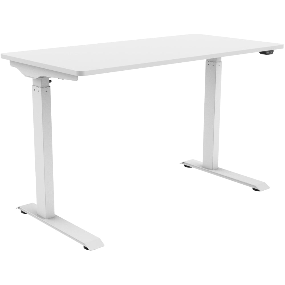 FlexiSpot Vici Electric 48inW Quick-Install Height-Adjustable Desk, White MPN:EC9W