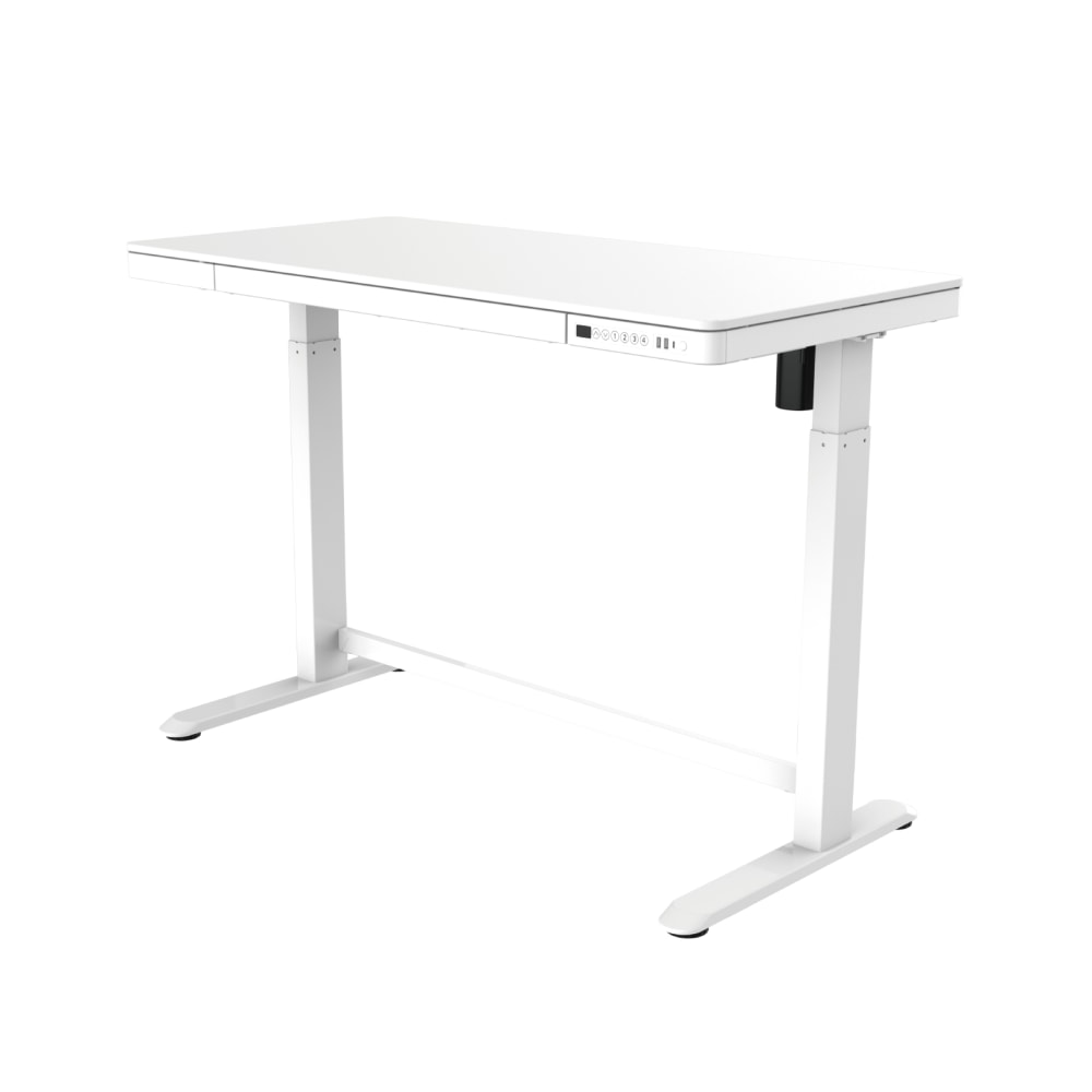FlexiSpot Comhar Electric 48inW Height-Adjustable Staanding Desk, White MPN:EG8W-E
