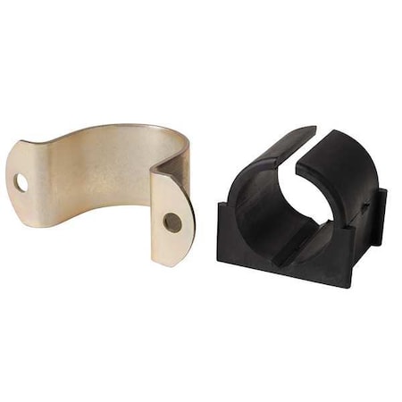 2 Hole Cushion Clamp, 1 in Pipe Size, Omega Series, Electro-Galvanized Steel MPN:021M026