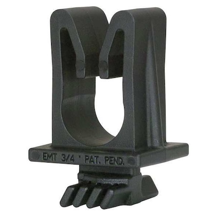 Snap-In Strut Clamp, 1-1/8 in OD Tube, 2-13/16 in H, TPE, Weld-On MPN:CL-18