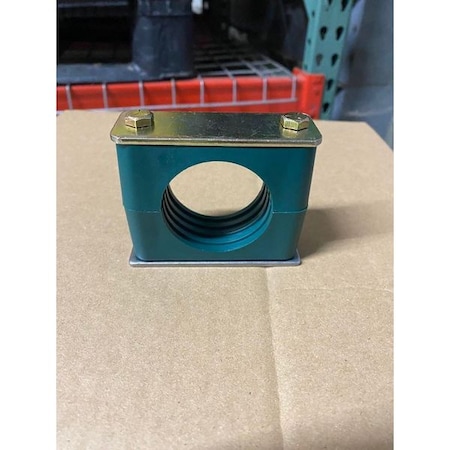 Vibration Dampening Beta Clamp, Single, 1-1/2 in Pipe, Steel Clamp, Poly Cushion MPN:S6030S