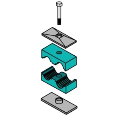 Beta Clamps, Twin Series, 1/2 In Tube, SS MPN:T2008S-SS