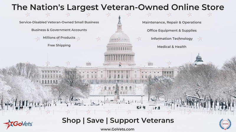 GoVets offers millions of products and 100% free shipping - Maintenance, Repair, Operations, Information Technology, Office Equipment, Office Supplies, Medical and Health and More.  Business and Government Accounts.