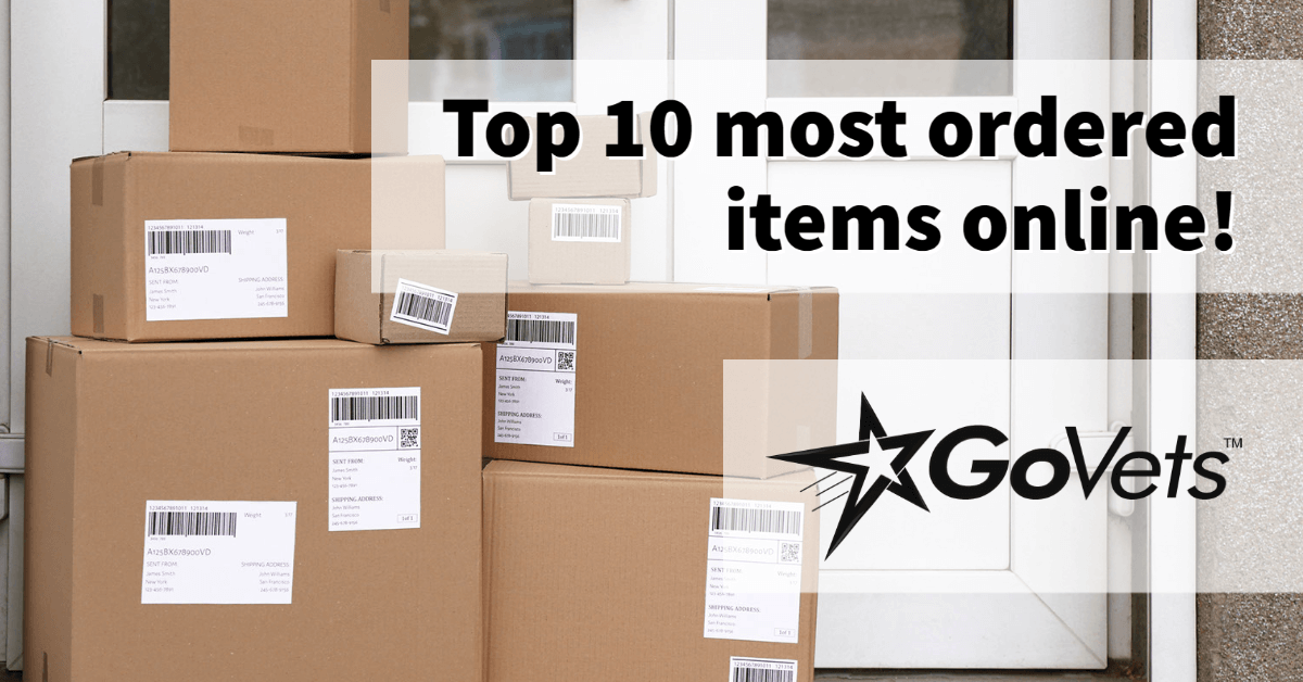 Top 10 most ordered items online