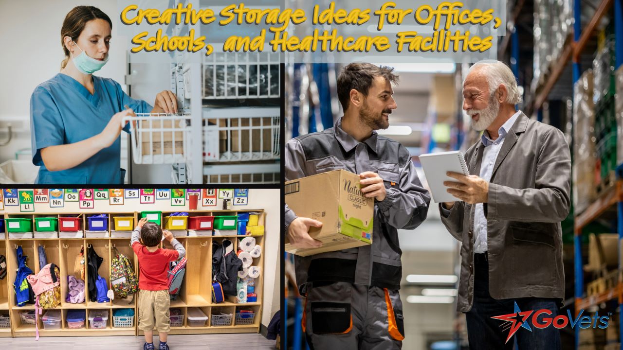Creative storage ideas for offices, businesses, schools, academic institutions, and medical facilities