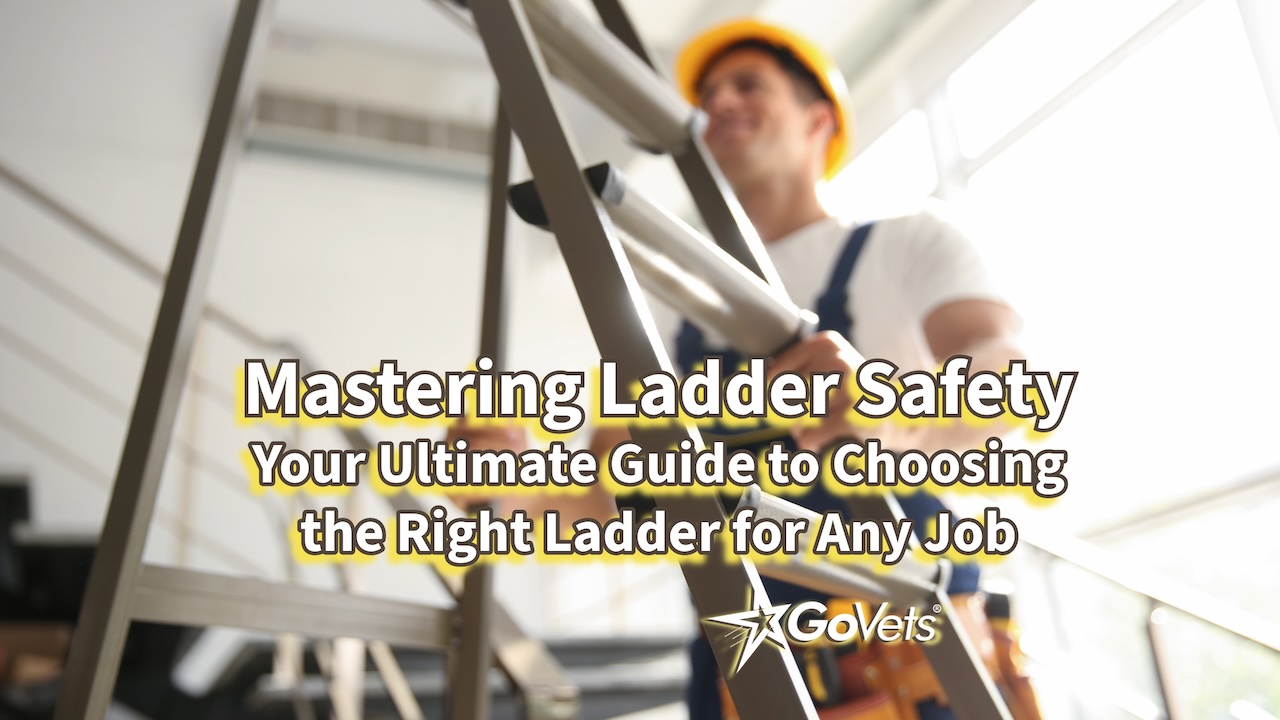 Mastering Ladder Safety - Ladder Safety Week - Your Ultimate Guide to Choosing the Right Ladder for Any Job - Man on ladder with safety hat