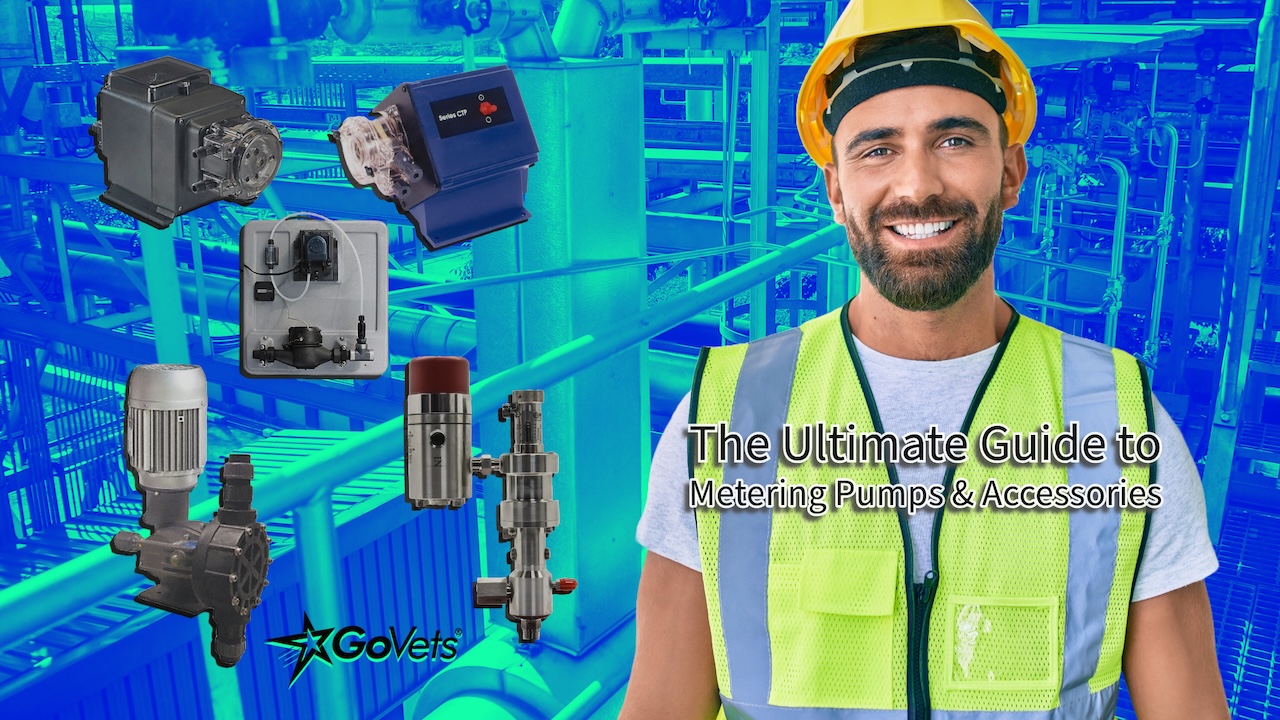 The Ultimate Guide to Metering Pumps and Accessories - Man with several metering pump options