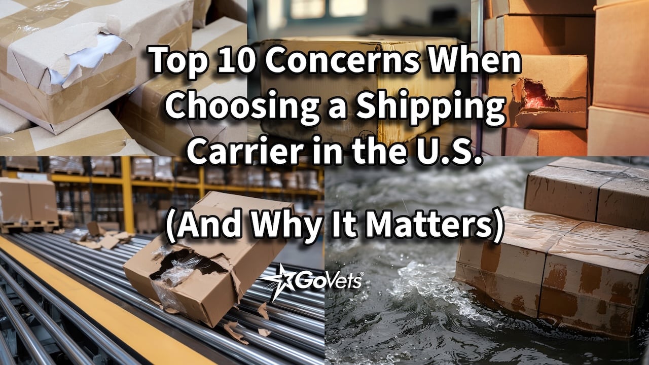 Top Concerns When Choosing a Shipping Carrier in the U.S - And Why It Matters - GoVets - Damaged packages