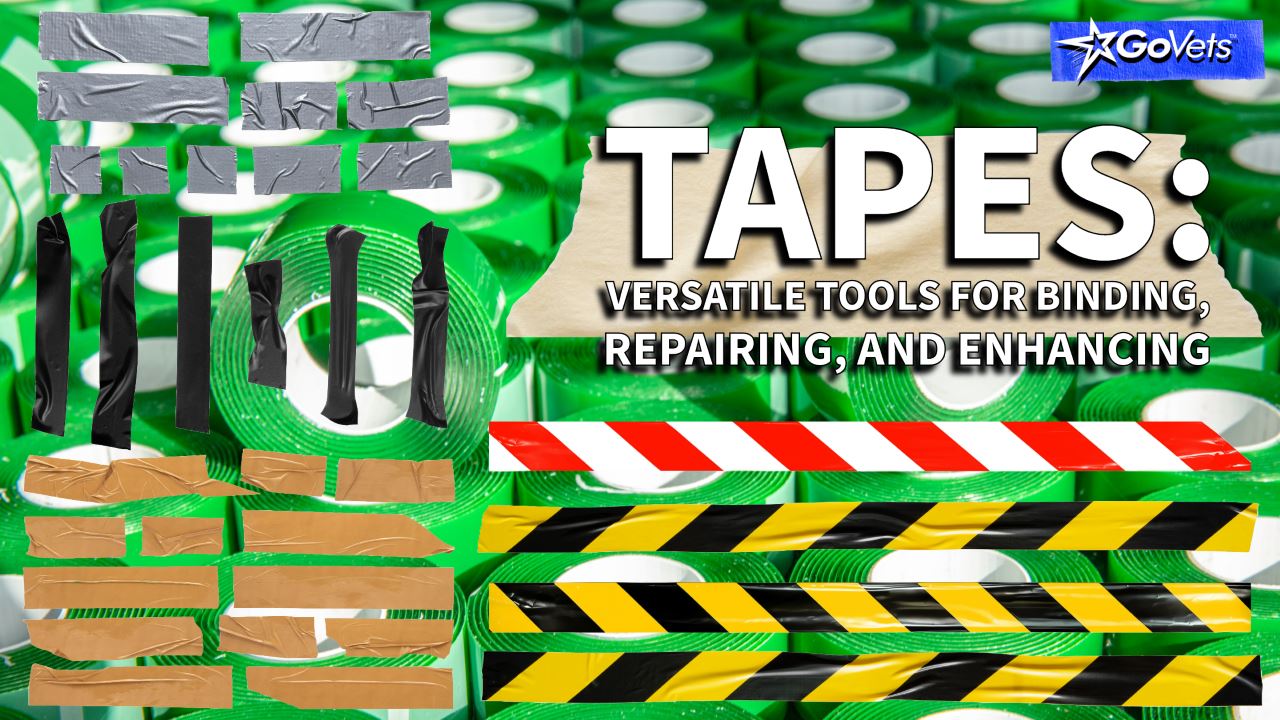 Tapes - painter's tape, electrical tape, duct tape, masking tape, double-side tape, safety tape
